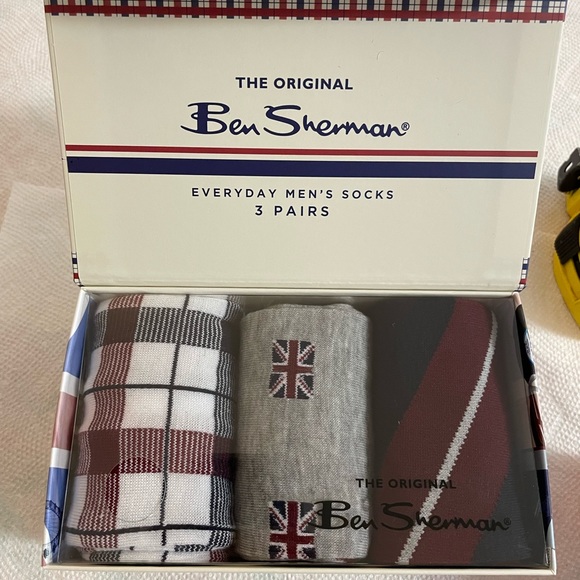 Ben Sherman Socks Men’s 3 Pack Gift Box Size 6- 12 NWT Everyday Dress andCasual - Picture 1 of 2
